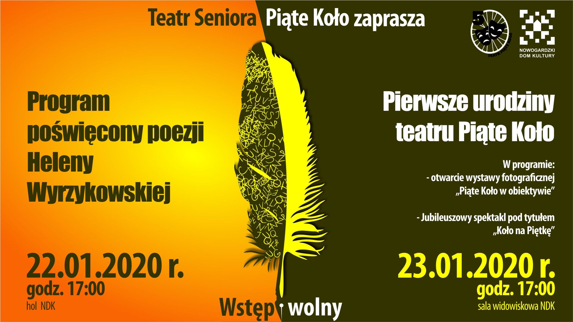 PIERWSZE URODZINY TEATRU "PIĄTE KOŁO"